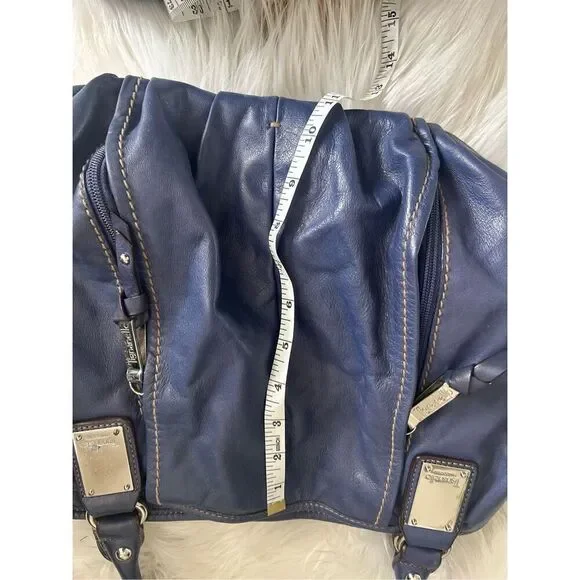 Tieganello blue leather purse  shoulder bag - Picture 7 of 7